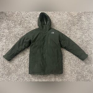 The North Face Mount Elbert down parka puffer jacket in forest green medium
